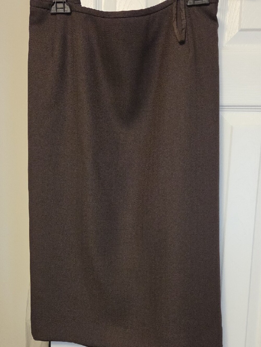 Tahari Golden Mustard Tailored Women's Blazer Jacket and Matching Brown Skirt - Picture 4 of 6